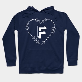 Letter F Flower Monogram Hoodie